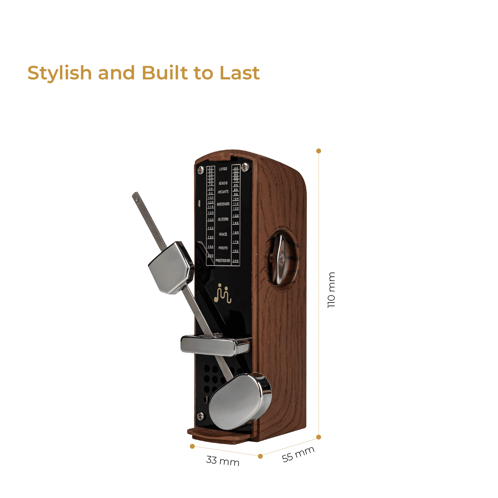 Brown Mini Metronome